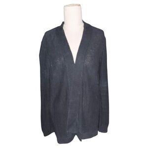 J. Crew Black Cascading Always Cardigan